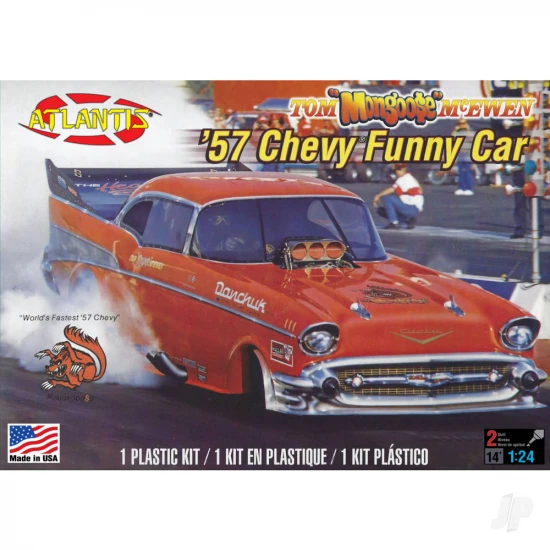 Atlantis Models 1:24 Tom McEwen 57 Chevy Funny Car
