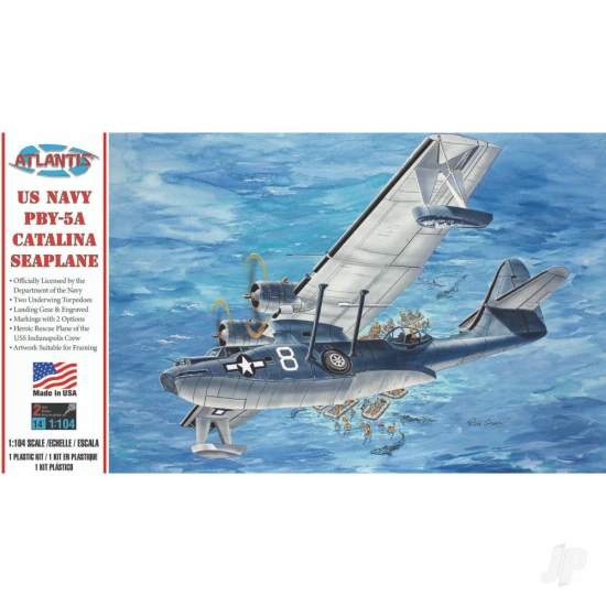 Atlantis Models 1:104 PBY-5A Catalina US NAVY Seaplane