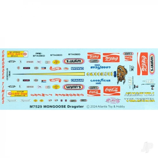 Atlantis Models Tom Mongoose McEwen Rear Engine Dragster 1/24