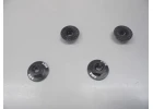 Serrated Large Diameter 1:10 Aluminium Wheel Nuts (4) Black