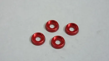 M3 Flat Head Washer (4) Red