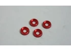 M3 Flat Head Washer (4) Red