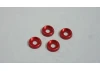 M3 Flat Head Washer (4) Red