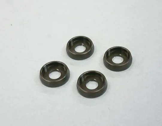 M4 Flat Head Washer (4) Gun Metal