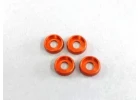 M4 Flat Head Washer (4) Orange