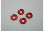 M4 Flat Head Washer (4) Red