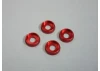 M4 Flat Head Washer (4) Red