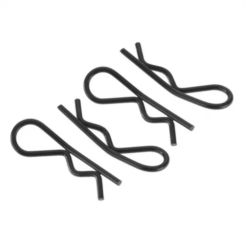 ARAC3446 Arrma Large Bent Body Clip (Black) (4Pcs)