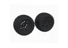 dBoots FORTRESS MT Tire Set Glued - Black (2)