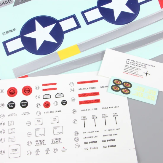 Arrows Hobby Decal Set (for P51 850mm)