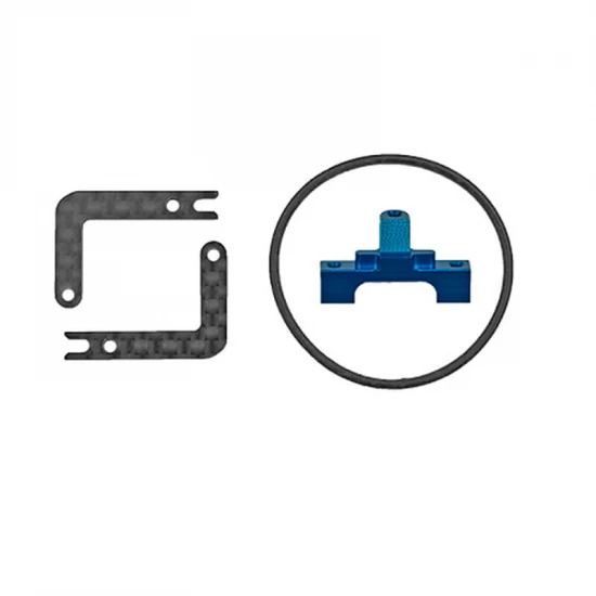 Team Associated RC28R Centre Bulkhead + Battery Holder Set