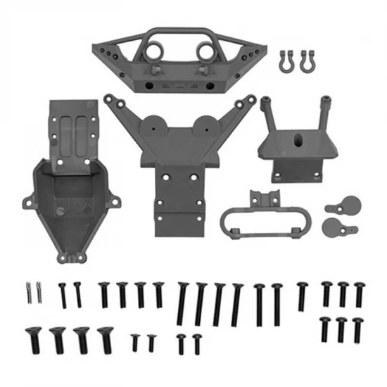 Team Associated Rival MT10 FT Skid Plates - Grey