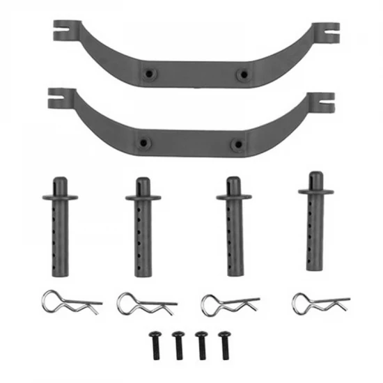 Team Associated Rival MT10 FT Body Mount Set - Grey