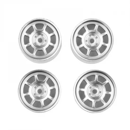 Team Associated 6X6 Wheels - Chrome