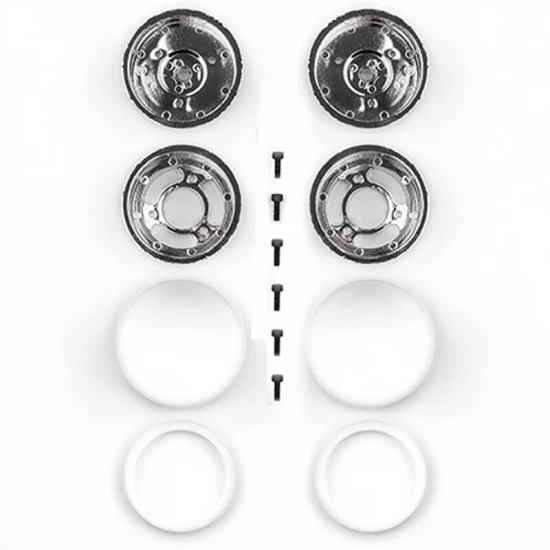Team Associated Jay Halsey RC10 Rear Wheels - Chrome