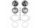 Team Associated Jay Halsey RC10 Rear Wheels - Chrome