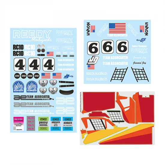 Team Associated Jay Halsey Wc Decal Sheet