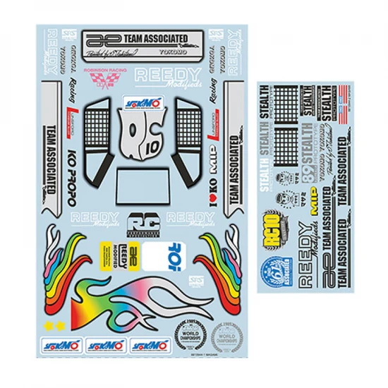 Team Associated RC10 89 Stealth Car Masami Edition Decal Sheet