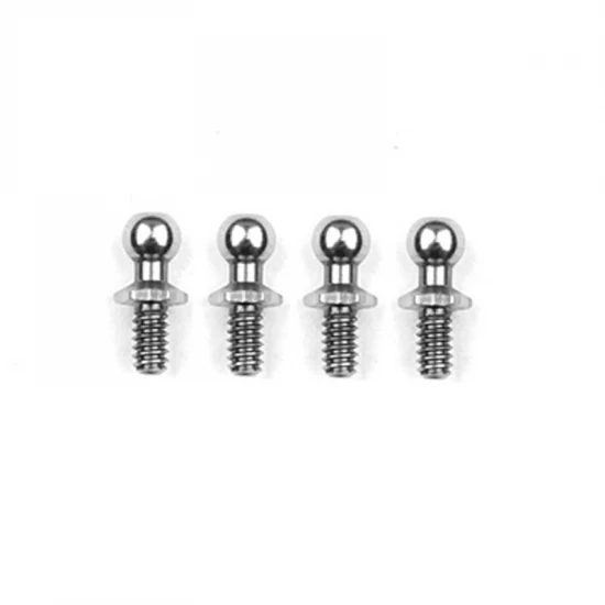 Team Associated RC10 Ballstuds 3.9mm Short Neck - Silver