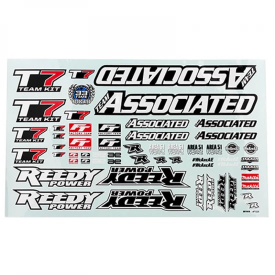 Team Associated RC10T7 Decal Sheet