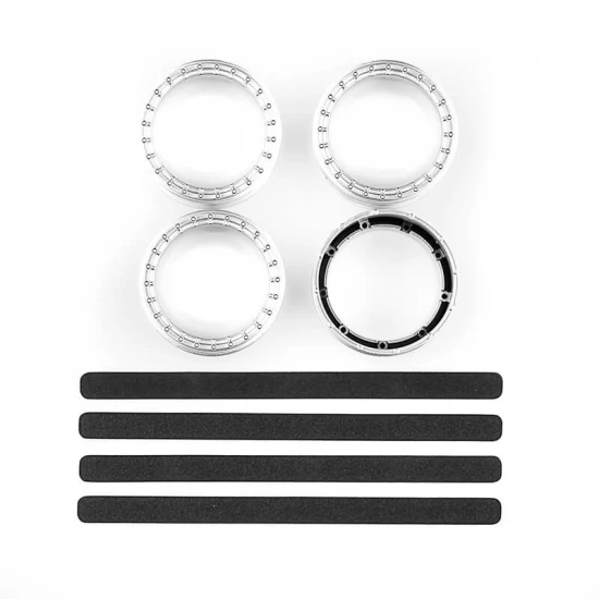 Team Associated DC10 FT Adj. Wheel Rim - Silver (4)