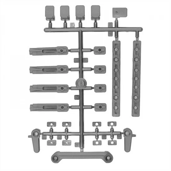 Team Associated DC10 Battery Mount Set - Grey