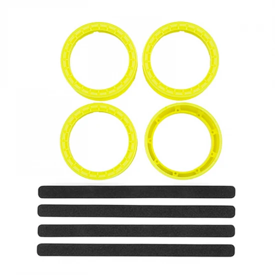 Team Associated DC10 FT Adj. Wheel Rim - Flo. Yellow (4)