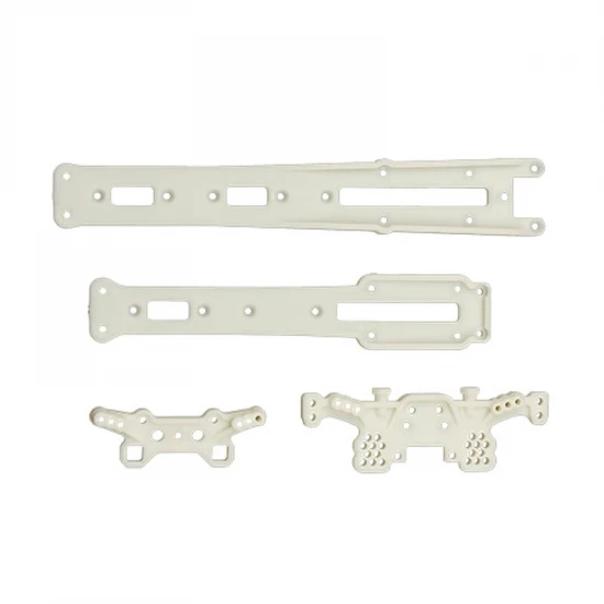 Team Associated DC10 Plastic Shock Towers/Top Deck - Natural