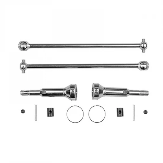 Team Associated RC10GT Rear CVA Driveshaft Set 84mm Chrome