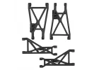 Team Associated RC10GT Front + Rear Suspension Arms Black
