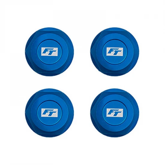 Associated RC8 FT Aluminium Capped Wheel Nuts 17mm (4)