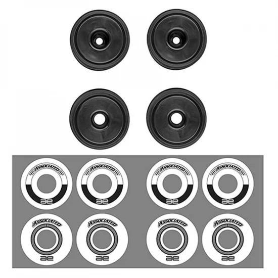 Team Associated RC10F6 Classic Wheel Set - Black
