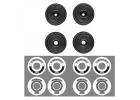 Team Associated RC10F6 Classic Wheel Set - Black
