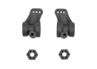 Team Associated RB10 Retro Rear Hubs/Wheel Hexes - Grey