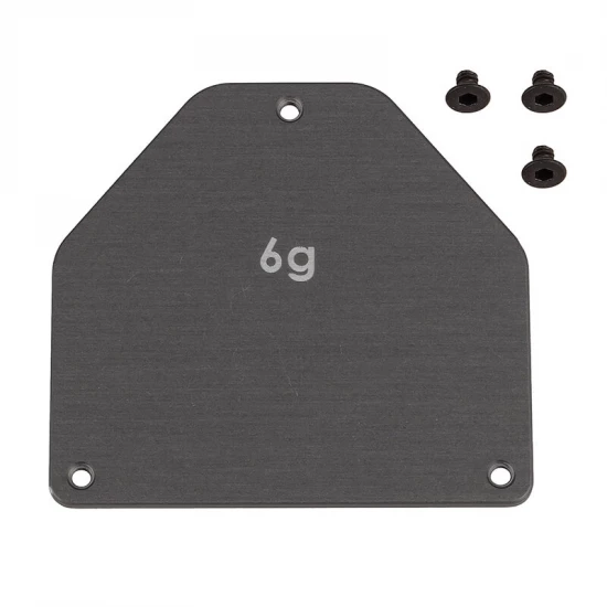 Team Associated RC10B7 FT Aluminium. Servo Weight Plate 6G
