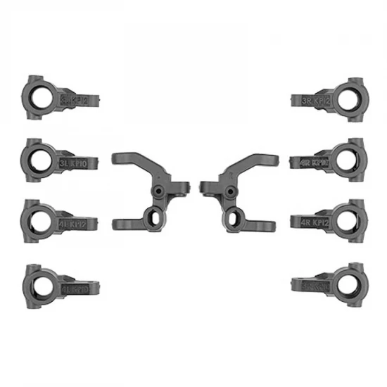 Team Associated RC10B7.1 FT Caster/Steering Blocks Carbon