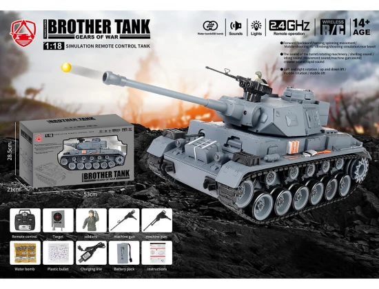 Brother RC Tank 1:18 German Panther III Grey