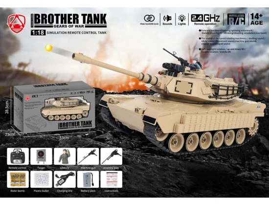 Brother RC Tank 1:18 Usa M1A2 Desert Storm