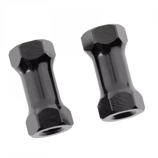 Corally Chassis Post 12mm Aluminium Aluminium Black 2 Pcs