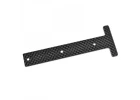 Corally Chassis Stiffener Plate Rear Carbon