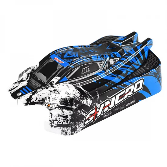 Corally Polycarbonate Body Syncro Painted Cut Decals Blue Colour