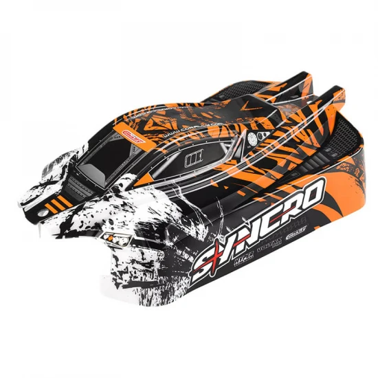 Corally Polycarbonate Body Syncro Painted Cut Decals Orange Colour