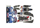 Corally Body Decal Sheet Syncro Precut Blue Colour