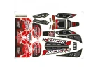 Corally Body Decal Sheet Syncro Precut Red Colouur