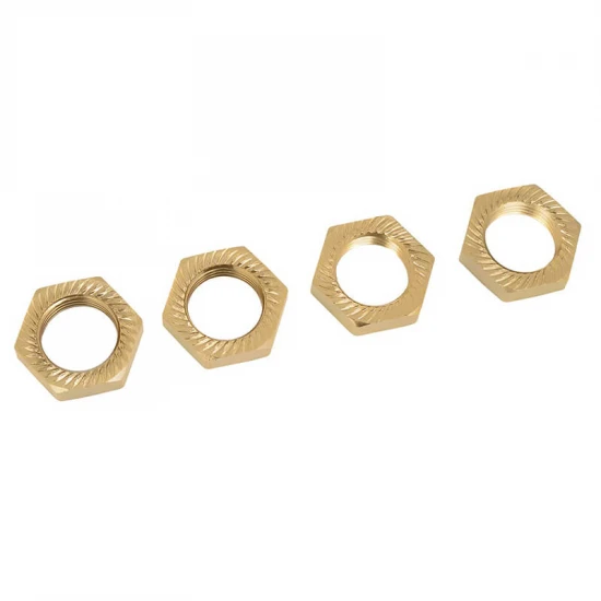 Corally Wheel Nut Aluminium Serrated - Le - 4Pcs