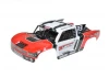 Corally Body Shiroi + Driver Interior + Roll Cage + Body Accesories - Red Cut 1 PC