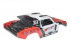 Corally Body Shiroi + Driver Interior + Roll Cage + Body Accesories - Red Cut 1 PC