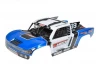 Corally Body Shiroi + Driver Interior + Roll Cage + Body Accessories - Blue Cut 1 PC