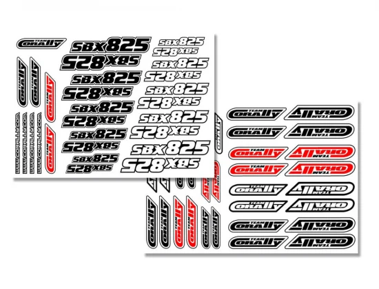 Corally Body Decal Sheet - SBX-825 Pre-Cut