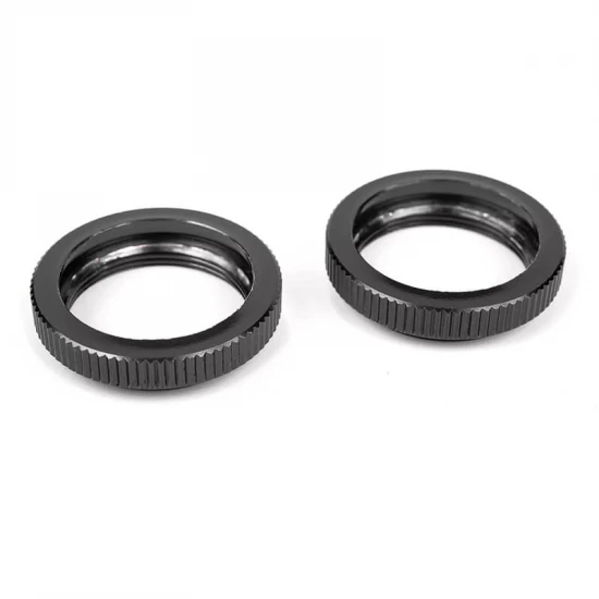 Corally Shock Collar Aluminium Black 2 Pcs